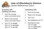 Quick Reference Card - Blackberry